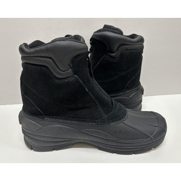 Totes Glacier-Zip men size 13M black suede man made material upper - Picture 6 of 9